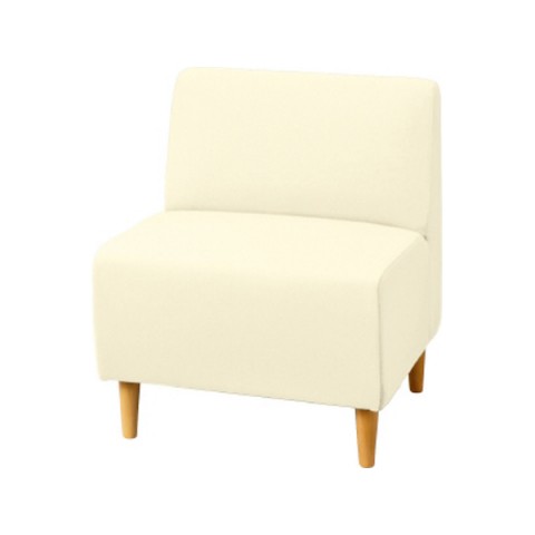 プラス オフィス・応接ソファ 完成日 組立不要 LS-L30 1人用 ビニルレザー張りタイプ LS-L301BN 26-798