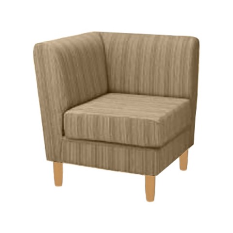 ライオン オフィス・応接ソファ 完成日 組立不要 LG-370 布張り コーナー LG-370F-C 530-67-アイボリー-ナチュラル