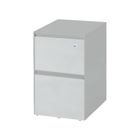 イトーキ デスクワゴン・脇机 完成日 組立不要 インクルード ワゴン A4・2段 D593(レギュラー) スチール塗装 JF-046MDCB-Z5