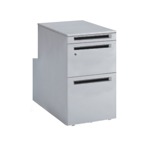 オカムラ デスクワゴン・脇机 完成日 組立不要 プロユニット フロント把手タイプ フィットワゴン600D用 シリンダー錠 DNC8SA-Z637