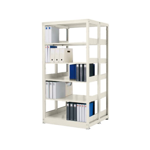 コクヨ オフィスキャビネット・収納家具 完成日 組立不要 複柱書架Sタイプ A4S棚板 奥行き250mm 複式 基本タイプ RFF-75SF1