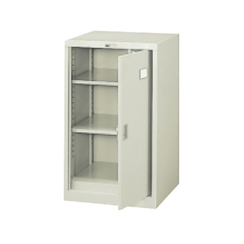 プラス オフィスキャビネット・収納家具 完成日 組立不要 片開き書庫 深型 マジック扉式 3段 SS-153MN 21-822