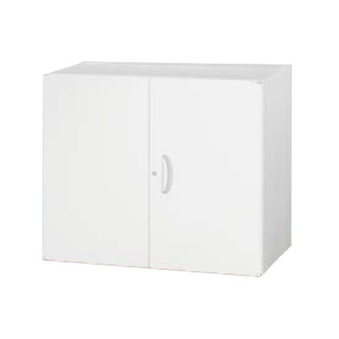 ライオン オフィスキャビネット・収納家具 完成日 組立不要 オフィスユニットSV H750 D500 上・下置両用 両開型 2段 SVL-08H 304-01