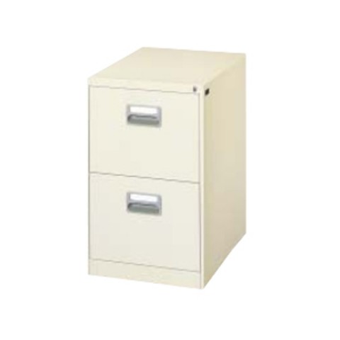 ライオン オフィスキャビネット・収納家具 完成日 組立不要 ファイリングキャビネット ファイリングキャビネット B4サイズ・JIS規格デスクサイド用・2段 B4-276N 451-22