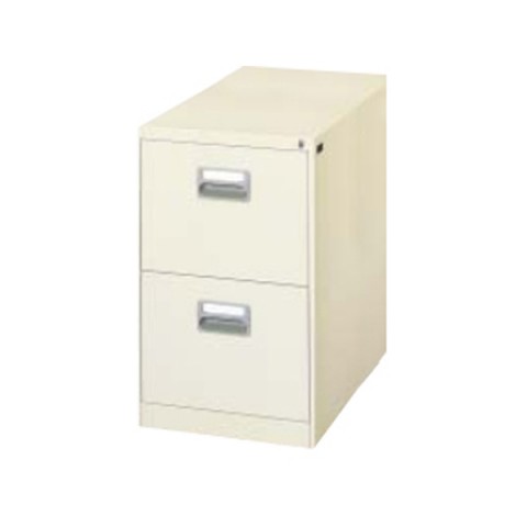 ライオン オフィスキャビネット・収納家具 完成日 組立不要 ファイリングキャビネット ファイリングキャビネット B4サイズ・JIS規格デスクサイド用・2段 B4-277N 451-23