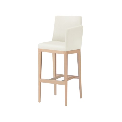 クオン ミーティングチェア・多目的チェア 完成日 組立不要 エクセドラ ハイタイプ 左肘付 フレームカラー(ナチュラル) 張地:B オールマイティー(ビニールレザー) Exedra-スタンドLA-N-B-L8640