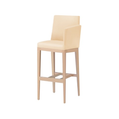 クオン ミーティングチェア・多目的チェア 完成日 組立不要 エクセドラ ハイタイプ 左肘付 フレームカラー(ナチュラル) 張地:B オールマイティー(ビニールレザー) Exedra-スタンドLA-N-B-L8658