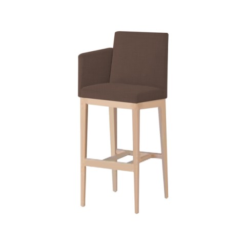 クオン ミーティングチェア・多目的チェア 完成日 組立不要 エクセドラ ハイタイプ 右肘付 フレームカラー(ナチュラル) 張地:C マニエラ(ビニールレザー) Exedra-スタンドRA-N-C-L8276