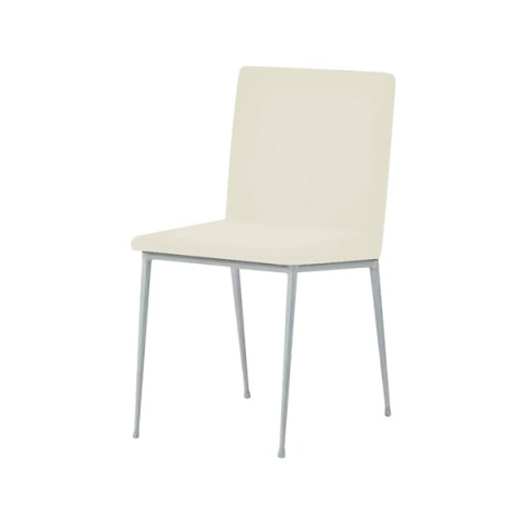 クオン ミーティングチェア・多目的チェア 完成日 組立不要 ヘイト フレームカラー(シルバー) 張地:B オールマイティー(ビニールレザー) Haight-イス-MSL-B-L8640