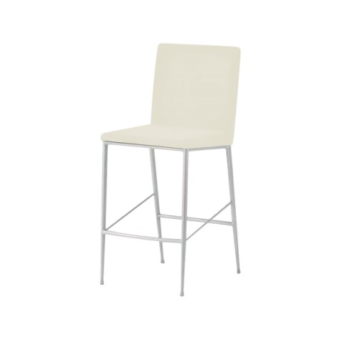 クオン ミーティングチェア・多目的チェア 完成日 組立不要 ヘイト ハイタイプ フレームカラー(シルバー) 張地:B オールマイティー(ビニールレザー) Haight-スタンド-MSL-B-L8640