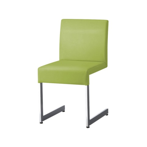 クオン ミーティングチェア・多目的チェア 完成日 組立不要 リヒト フレーム(クロームメッキ) 張地:A プレザント(ビニールレザー) Licht-MCR-A-PL70