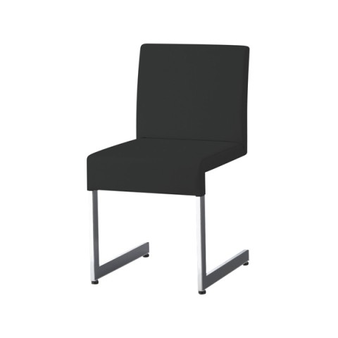 クオン ミーティングチェア・多目的チェア 完成日 組立不要 リヒト フレーム(クロームメッキ) 張地:D N.C.(布) Licht-MCR-D-NC129