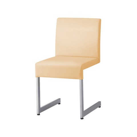 クオン ミーティングチェア・多目的チェア 完成日 組立不要 リヒト フレーム(粉体塗装:シルバー) 張地:B オールマイティー(ビニールレザー) Licht-MSL-B-L8658