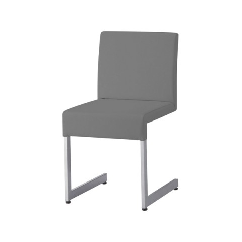 クオン ミーティングチェア・多目的チェア 完成日 組立不要 リヒト フレーム(粉体塗装:シルバー) 張地:D N.C.(布) Licht-MSL-D-NC126