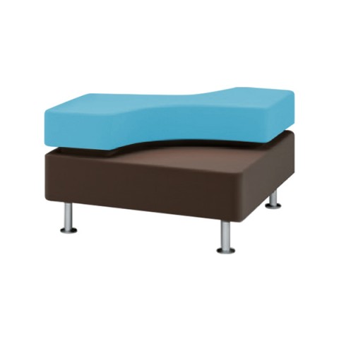 イトーキ ロビーベンチ・長椅子 完成日 組立不要 パリエス 異型タイプL LPR-01C-K1A3