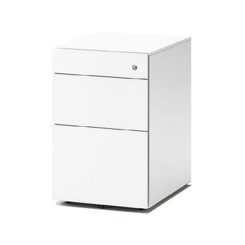 イトーキ デスクワゴン・脇机 完成日 組立不要 インステート ワゴン 3段 D490(ショート) スチール塗装 JM-045MAC-W9