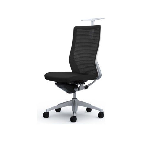 オカムラ オフィスチェア 完成日 組立不要 コーラル メッシュタイプ ハイバック ボディカラー(ホワイト) フレームカラー(シルバー) ハンガー 肘なし 革張り(抗ウイルス) CQ36GW-FK61