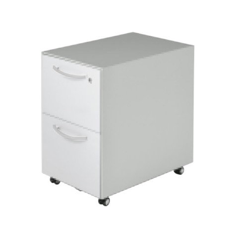 プラス デスクワゴン・脇机 完成日 組立不要 エクセフキャビネット XF サイドキャビネット 600 奥行2段キャビ スチールタイプ XC-F046SC-2 639-024