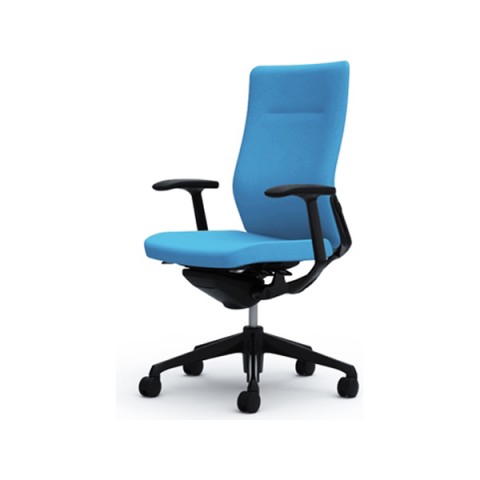 オカムラ オフィスチェア 完成日 組立不要 コーラル クッションタイプ ハイバック ボディカラー(ブラック) フレームカラー(ブラック) ランバーサポート デザインアーム CQ47MS-FSF4