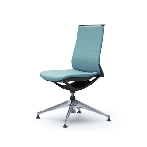 オカムラ オフィスチェア 完成日 組立不要 モード 4本脚オートリターン ミドルバック 肘なし フレーム(樹脂) ボディカラー(ブラック) クロス(プレーン) CA15FR-FSG7