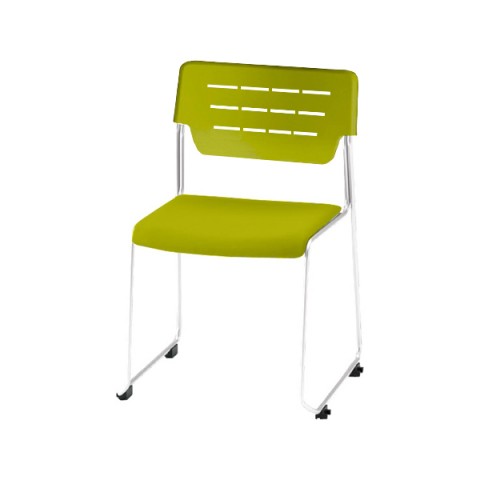 イトーキ ミーティングチェア・多目的チェア 完成日 組立不要 エレック エスシー ループ脚タイプ 背座ヌード 3号 脚フレームカラー(ホワイト) KLC-931-W9Q6