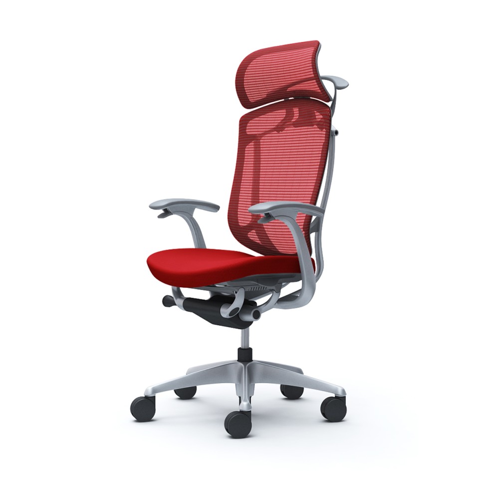 『代引不可』『受注生産』 オカムラ コンテッサ セコンダ EXハイバック ブラックF ブラックボディ 座クッション 固定肘 ランバー付 ハンガー付 CC48MS 受注生産』 オカムラ コンテッサ セコンダ EXハイバック シルバー