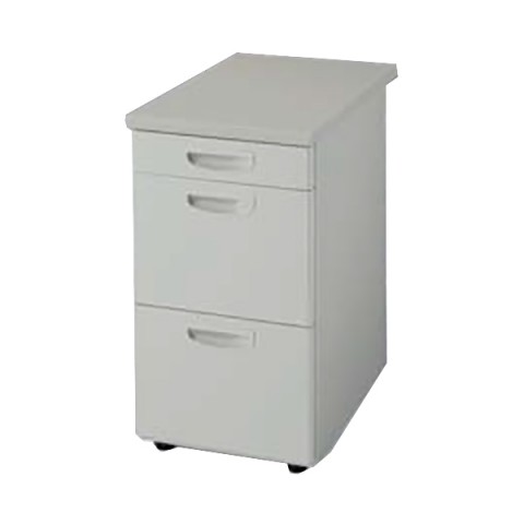 ナイキ デスクワゴン・脇机 完成日 組立不要 NEDH 3段 G袖 NEDH047G-AWH