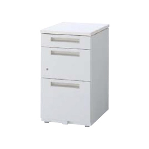 イナバ デスクワゴン・脇机 完成日 組立不要 デュエナエスタイプ 脇机 B4-3段タイプ H720 DUS-047-B3 156211