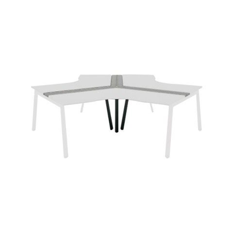 コクヨ オフィスデスク 完成日 組立不要 サイビティーエックス 120°ワークベンチ ホワイト 独立型 DTX-ZD1212-SAWPAW2