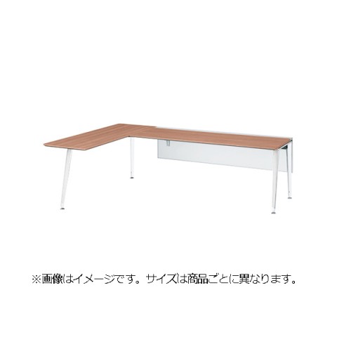 オカムラ オフィスデスク 完成日 組立不要 プリシード ミーティングテーブルユニット センターレールタイプ スラント脚 3A20NM-MK55