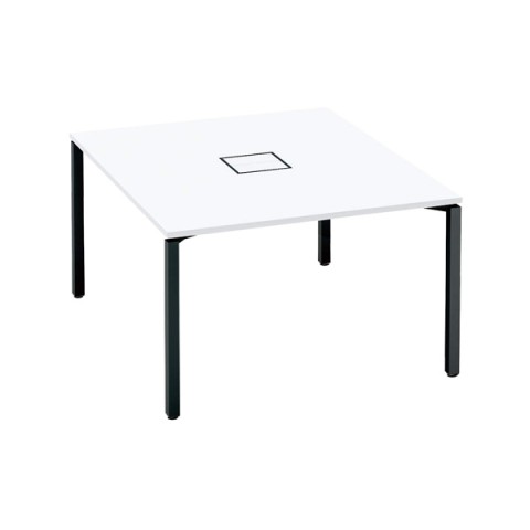 コクヨ オフィスデスク 完成日 組立不要 ワークフィット スタンダードテーブル W1200×D1400 両面タイプ アジャスター脚 脚カラー(ブラック) SD-WFA1214E6AMAWNN