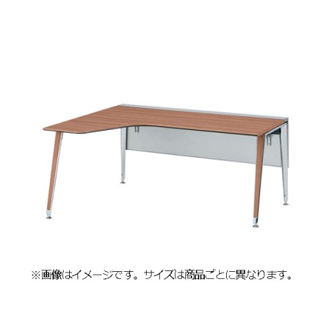 オカムラ オフィスデスク 完成日 組立不要 プリシード サイドラウンドタイプ センターレールタイプ L1200R700 3A20NB-MBD6