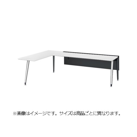 オカムラ オフィスデスク 完成日 組立不要 プリシード ミーティングテーブルユニット センターレールタイプ スラント脚 3A20NM-MBC4