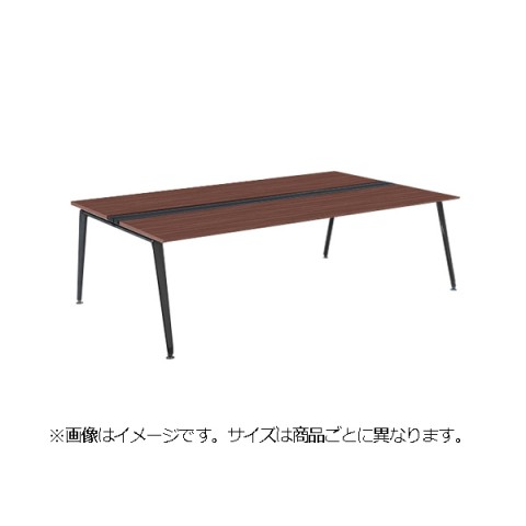 オカムラ オフィスデスク 完成日 組立不要 プリシード スラント脚 両面タイプ フリースタンディングタイプ センターレールタイプ 脚・脚カバー同色 D1400 3A20ED-MK59