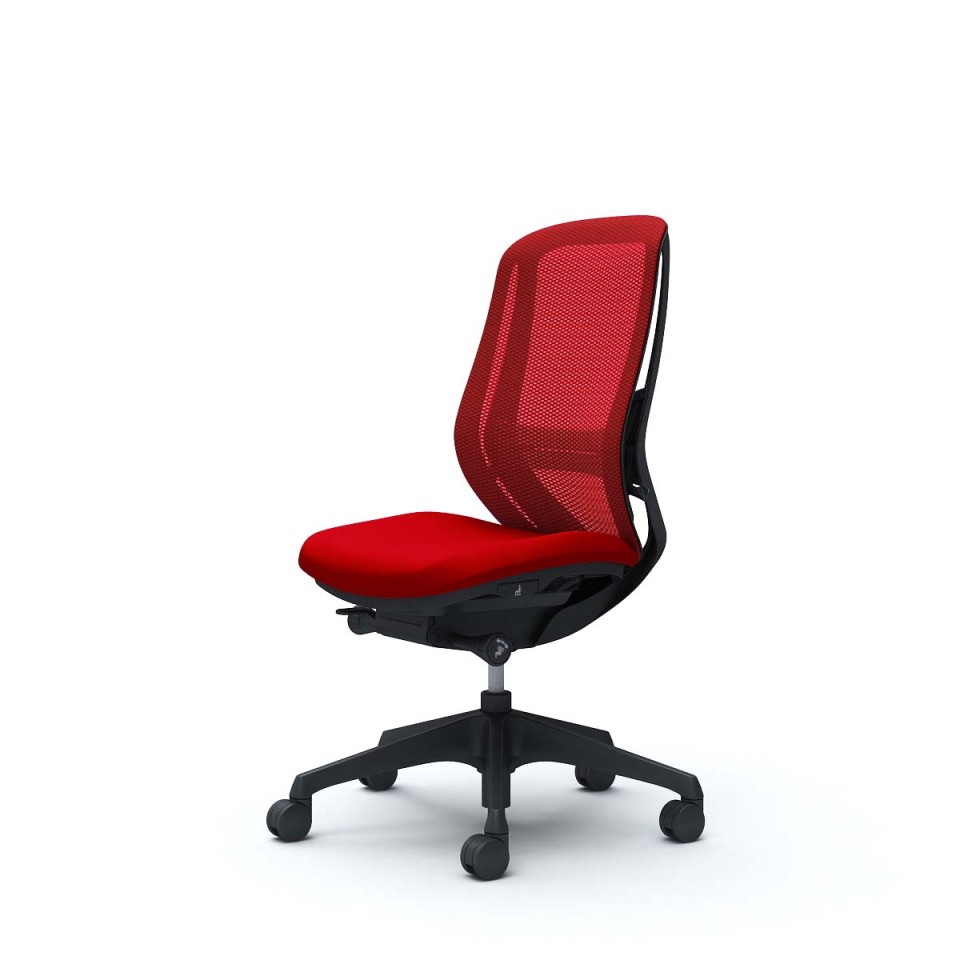 オカムラ オフィスチェア 完成日 組立不要 シルフィー ハイバック メッシュタイプ 肘なし ブラックボディ 樹脂脚 ランバーサポート付 ナイロンキャスター C635XS-FMP9