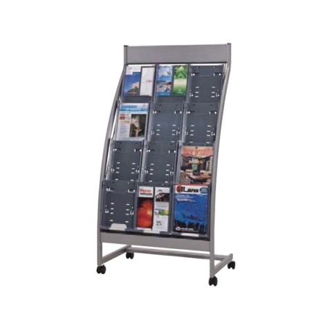 イナバ オフィスアクセサリ 完成日 組立不要 カタログスタンド カタログスタンド(3列4段) CA-304C G07011R7