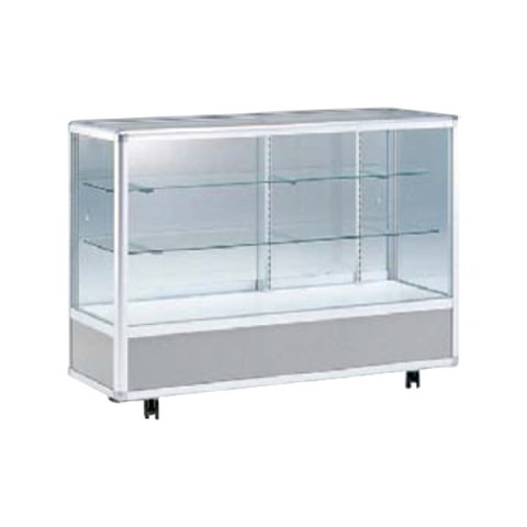 イナバ オフィスキャビネット・収納家具 完成日 組立不要 ゼガロショーケース 平ケース ZHA-4152-SL E11001V9