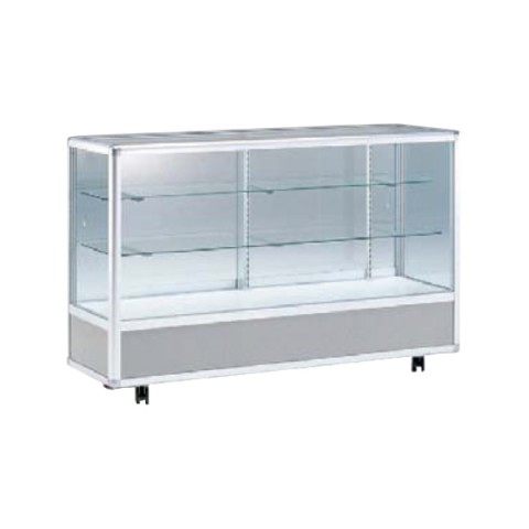 イナバ オフィスキャビネット・収納家具 完成日 組立不要 ゼガロショーケース 平ケース ZHA-5152-SL E11002V9