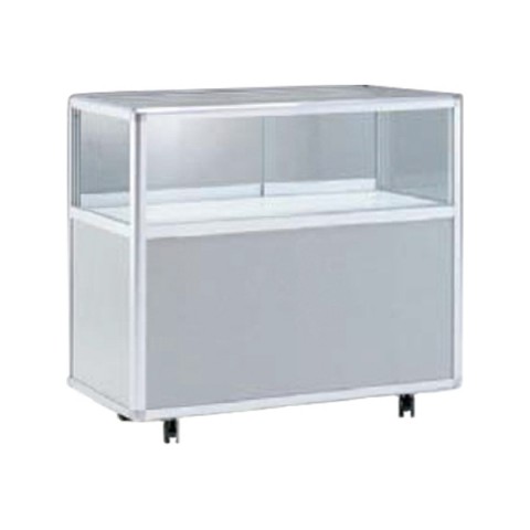 イナバ オフィスキャビネット・収納家具 完成日 組立不要 ゼガロショーケース 平ケース(腰高タイプ) ZHB-3201-SL E11012V9