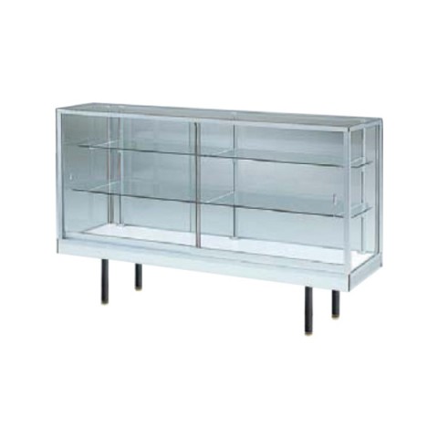 イナバ オフィスキャビネット・収納家具 完成日 組立不要 ファイブショーケース 平ケース N-512-SL E11030V9