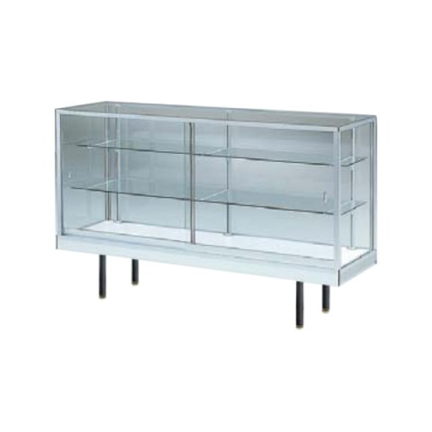 イナバ オフィスキャビネット・収納家具 完成日 組立不要 ファイブショーケース 平ケース N-520-SL E11038V9