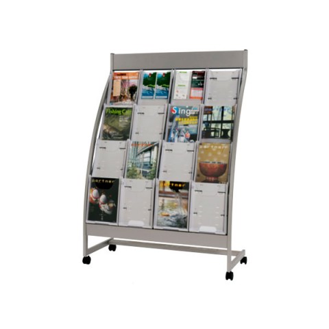 生興 オフィスアクセサリ  カタログスタンド PSR型4段(全面表示式) A4判4列4段 PSR-C404 15524