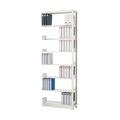 コクヨ オフィスキャビネット・収納家具 完成日 組立不要 複柱書架Sタイプ B5棚板 奥行き215mm 単式 増連タイプ RFF-C17F1