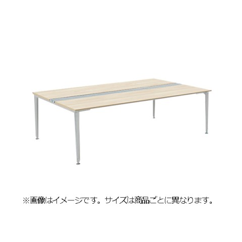 オカムラ オフィスデスク 完成日 組立不要 プリシード ゲート脚 両面タイプ フリースタンディングタイプ センターカバータイプ D1400 3A24ED-MPY1