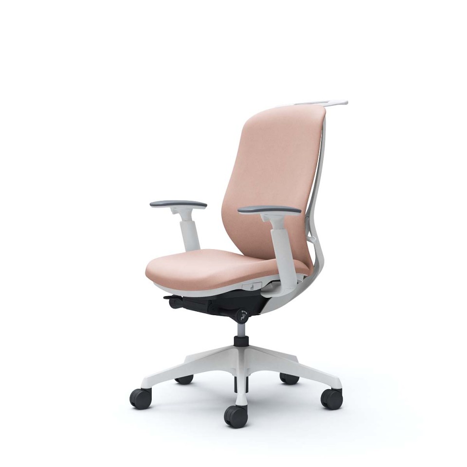 オカムラ オフィスチェア 完成日 組立不要 シルフィー ハイバック クッション(インターロック)タイプ アジャストアーム付 ホワイトボディ 樹脂脚 ハンガー付 ナイロンキャスター C688XW-FXW8