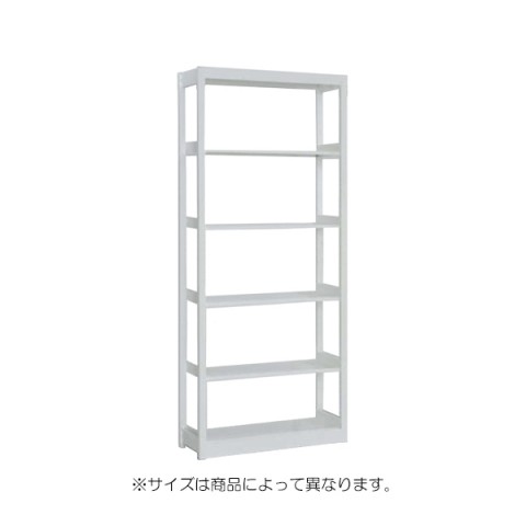 ナイキ オフィスキャビネット・収納家具 完成日 組立不要 複柱書架 A4タテ(D240)サイズ 単式 基本型 棚板数:5枚 NTMBK-65S-W