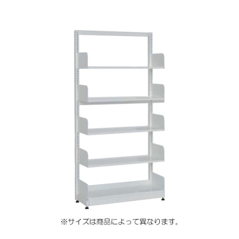 ナイキ オフィスキャビネット・収納家具 完成日 組立不要 単柱書架 A4ヨコ(D320)サイズ 棚板5枚 単式基本型 NTSCK-65S-W