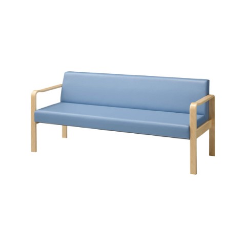 生興 ロビーベンチ・長椅子  59LC ビニールレザー張り 中肘なし 3人用 59LC-33S 12377