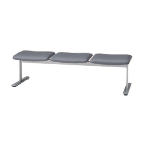 プラス ロビーベンチ・長椅子 完成日 組立不要 LS-270 3人用・背なし 布 LS-2730S 17-912