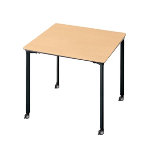 プラス オフィスデスク 完成日 組立不要 ピクスタ スクエアタイプ(配線カバーなし) キャスター脚 PX-0707T 631-280